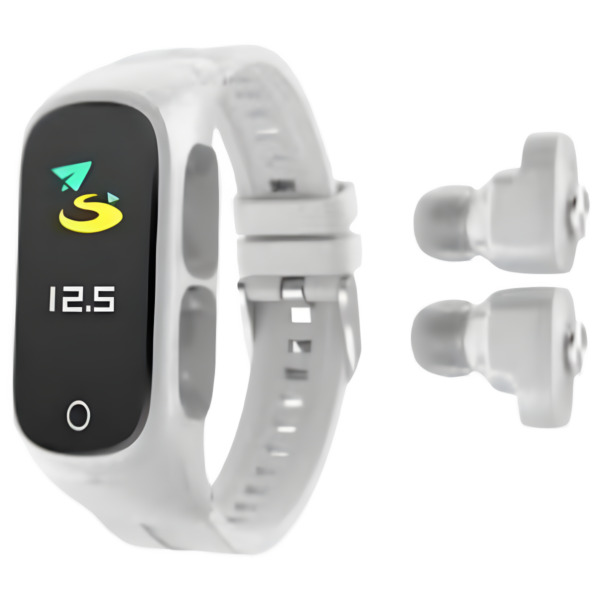 Smartwatch + Fone Bluetooth 2 em 1"  N8 (BRANCO)