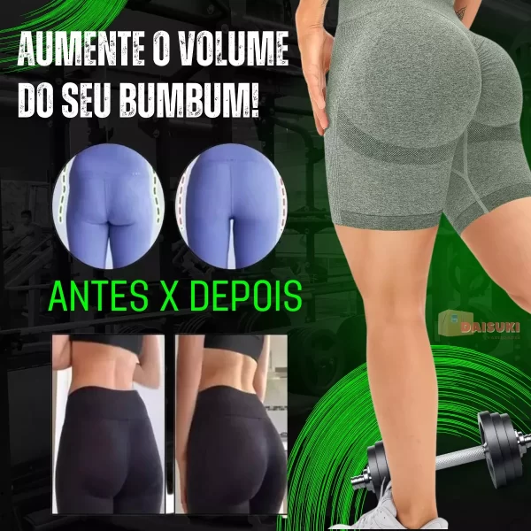 Short de academia Empina Bumbum Azul - Image 4