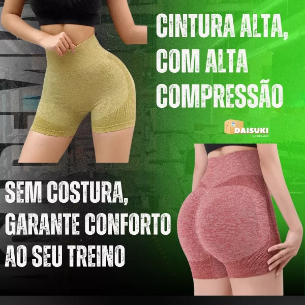 Lift Black: Short Feminino Empina Bumbum Preto - Image 5